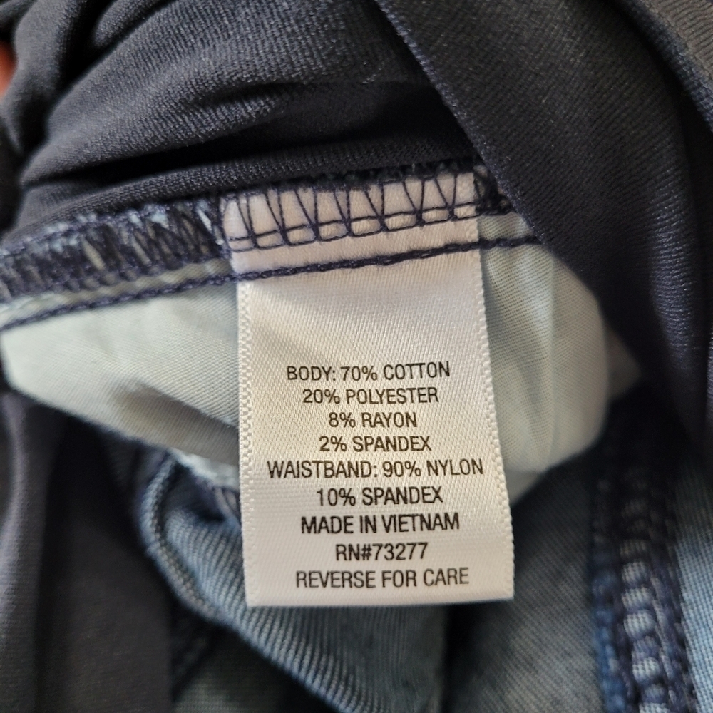 a glow Maternity Full Belly Panel Dark Wash Bootcut Jeans Size Women's 16 NEW - Picture 15 of 15